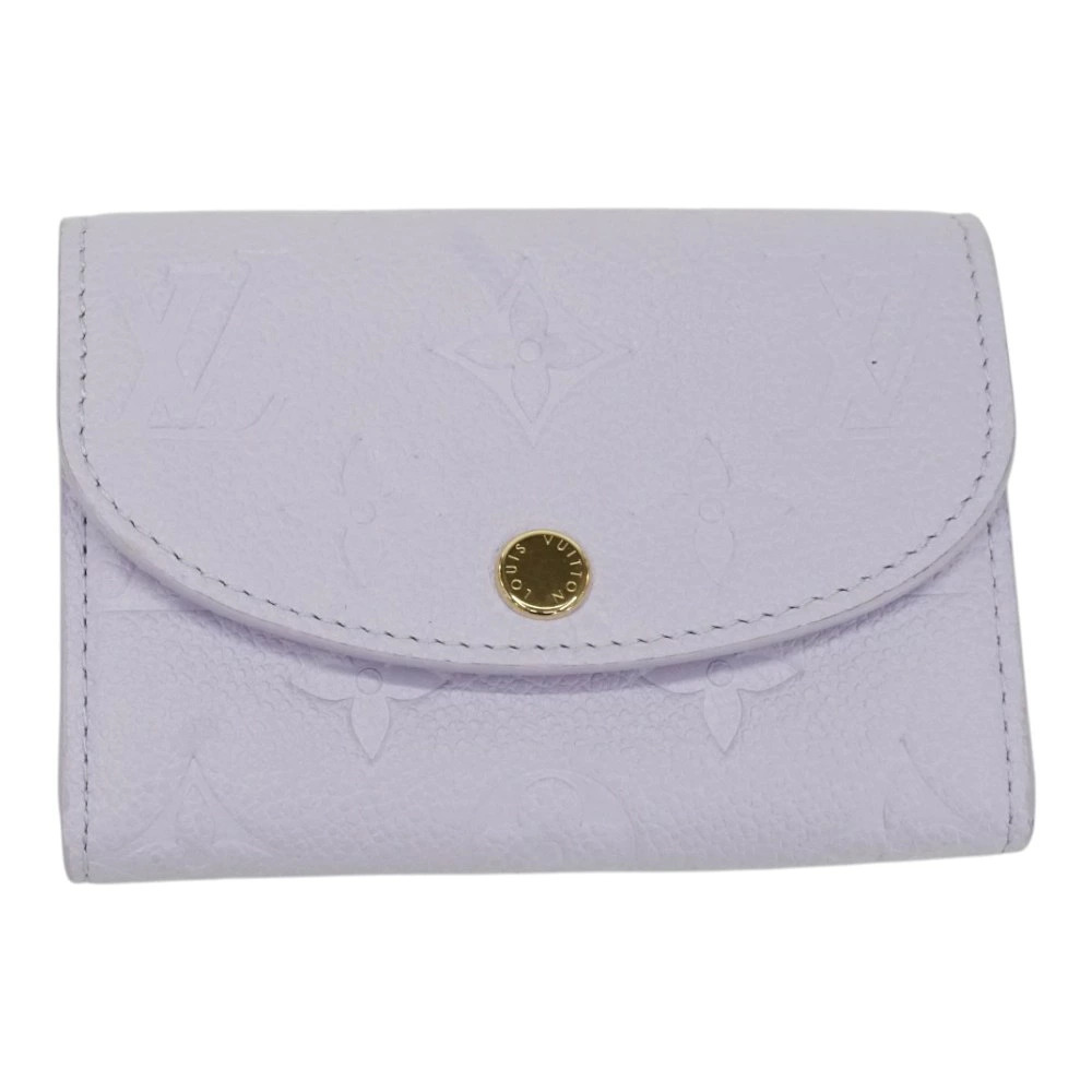 Louis Vuitton Coin Purse Rosalie Iris Leather Silver
